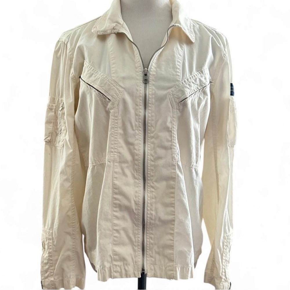 Vintage Calvin Klein Jeans Cream Utility Jacket - Picture 5 of 5